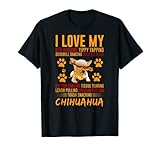 Lustiger Chihuahua-Hunde-Liebhaber 'I Love My Trash' T-S