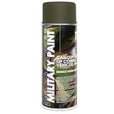 1 Stück 400ml Militär Army Militärlack Lackspray Nato Farbe wählbar (braungrau RAL 7013)