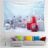 YYRAIN Weihnachten Home Polyester Tapestry Einfache Wohnzimmer Schlafzimmer Wandkunst Dekoration Wandbehang Multifunktionale Geschenk Tagesdecke 150x200