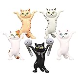 Anyingkai 5pcs Tanzende Katzen und Stifthalter,Stifthalter Aufbewahrungsbox,Schreibtisch Stiftehalter,Funny Cat Holder,Mini Cat Figure,Stifthalter,Katzen Stifthalter,Katze Figur Spielzeug (A)