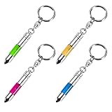 auvstar Antistatik schlüsselanhänger, , Anti Elektro Anhänger, entlader stick, Spannungsentlader Statische Entladung （4 PC）