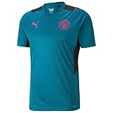 Puma Unisex-Child Manchester City Saison 2021/22, Spielausrüstung, Trikot, Ocean Depths Black, 116