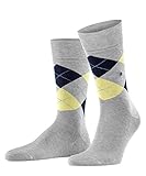 Burlington Herren Socken Manchester, Baumwolle, 1 Paar, Grau (Tar Melange 3719), 40-46 (UK 6.5-11 Ι US 7.5-12)