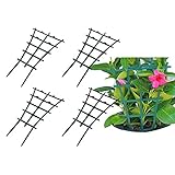 KAKAF Pflanzstab Gartenpflanzenstütze Pflanzen Kletterpflanzen unterstützung Moosstab Rankstab 15x25.5cm 4Stück Monstera Kokosstab für Kletterpflanzen Garten Grü