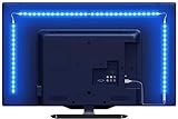 LE LED TV Hintergrundbeleuchtung, 2M RGB LED Fernseher Beleuchtung for 35~65 Zoll HDTV PC Monitor, Upgrade RF Fernbedienung, Dimmbar Farbauswahlen und Helligkeit 4x50 cm LED Strip USB (RGB, 2m)