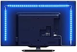 LE LED TV Hintergrundbeleuchtung, 2M RGB LED Fernseher Beleuchtung for 35~65 Zoll HDTV PC Monitor, Upgrade RF Fernbedienung, Dimmbar Farbauswahlen und Helligkeit 4x50 cm LED Strip USB (RGB, 2m)