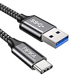 USB C Kabel, [2M] USB C QC 3.0 Schnellladekabel Nylon kompatibel für Samsung Galaxy S21 Ultra,S20+,Note 20,Z Fold 3,Huawei Mate 40 Pro+,P50,MateBook,Xiaomi Mi 11 Lite,OnePlus 9,Google Pixel 5, R