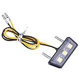 Greluma 1 Stk Motorrad Kennzeichenleuchte 3 SMD LED Chip Mini Tiny Lamp