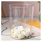 zxb-shop Abfalleimer Große Kapazität Mülleimer Kann transparente Mülleimer for Wohnzimmer Schlafzimmer Büro Kreativer Papierkorb Einfache große offene Mülleimer, 12l Mülleimer (Color : Style 2)