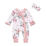 Baby-Strampler aus Baumwolle, langärmelig, Milchflaschen-Body Gr. 74, weiß