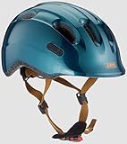 ABUS Smiley 2.0 Royal Kinderhelm - Robuster Fahrradhelm für Kinder - für Mädchen und Jungs - Grün/Gold, Größe S