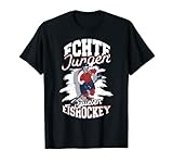 Echte Jungen Spielen Eishockey Sport Eis Hockey Kinder T-S