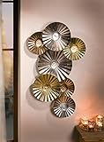 Wanddeko'Schirme' aus Metall, gold, silber & kupfer, Wandschmuck, Wandbild, Wandverzierung, Deko-Objek