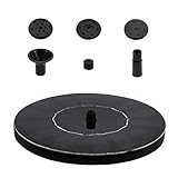 LjzlSxMF Solar-Teichpumpe Kreis Garten-Solarwasserpumpe solarbetriebene Wasserpumpe 16CM Durchmesser Dekoration für Birdbaths T