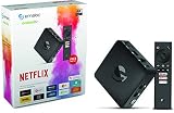 Strong ematic Ultra-HD Android TV Box für Netflix, Prime Video, Disney+, YouTube, Zattoo und vieles mehr. Android 9.0 mit Google Play