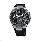Seiko astron Herren Uhr analog Solar mit Silikon Armband SSE169J1