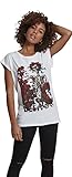 MERCHCODE Damen Ladies Grateful Dead Rose Tee T-Shirt, weiß (White), S