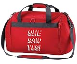 Flox Creative Holdall Bag She Said Yes T-Shirt Einheitsgröß