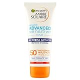 Garnier Ambre Solaire Solare Anti-Aging Creme mit Hyaluronsäure, schützt vor UV- und Rassoda die Haut, IP50+, 100