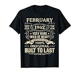 Februar 1962 Shirt 60 Jahre alt 60. Geburtstag Geschenke T-S