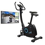 Skandika Ergometer Bragi | Heimtrainer für Zuhause, 7 kg Schwungmasse, Magnetbremssystem, Kinomap für virtuelles Training, Höheneinstellung, Indoor-Fahrrad mit Transportrollen, Tablethalterung