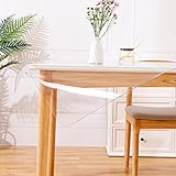 LXUXZ Transparente Folie Hochwertig Haushalt Transparent PVC Tischdecke Tischmatte Abwaschbar Wasserdicht Ölbeständig Und Verbrühung