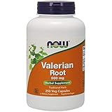 Now Foods | Baldrianwurzel (Valerian Root) | 500 mg | 250 vegane Kapseln | glutenfrei | soj