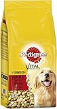 Pedigree Hundefutter Trockenfutter Adult mit Rind und Gemüse, 1 Beutel (1 x 15kg)