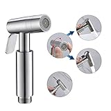 KENES Bidet-Sprühgerät (Dual-Sprühmodus), Edelstahl-Sprühgerät, tragbares Bidet-Toilettensprühgerät, zur persönlichen Hygiene und Bettpfanne, Reinigung von Babywindeln (nur Bidet-Sprühkopf)