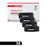 NOPAN-INK - x4 Toners - EP708 (Q5949A) (Schwarz) - Kompatibel Für Canon LBP3300 LBP3360 LBP 3300 LBP 3360