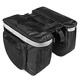 20L Fahrrad Hinterer Racksitz Satteltasche Radfahren Fahrrad Pannier Schwanz Aufbewahrungstasche Bike Back (Color : Black)