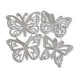LYTBJ Weihnachts-Silikon-Formen, 4pcs Formschneidende Metallschablonen-Vorlage für DIY Album Scrapbook Halloween Weihnachten Thanksgiving Dekoration Geschenk