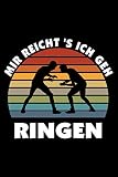 Ringer Notizbuch: Schönes Ringer Notizbuch mit 120 karierten Seiten im A5 F