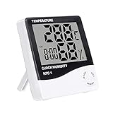 GothicBride Thermo-Hygrometer, Luftfeuchtigkeitsmessgerät Innen Digitales Thermometer Hygrometer Innen Hydrometer Feuchtigkeit Digital mit Hohen Genauigkeit, Geeignet für Babyraum, W