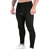 Jogginghose Herren mit Reißverschluss Slim Fit Baumwolle Jogginghose Männer Sporthose lang Freizeithose Trainingshose Herren,Langgröße Jungen Jogger Jogginghose Herren Hose Herren mit T