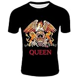 T-Shirt Männer Short Fashion Printing T-Shirt Queen Rock Band T-Shirts Schwarze T-Shirts Für Männer Streetwear T-Shirt 4XL-XXXL