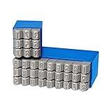 GRAVUREM-S Standard Schlagzahlen und -buchstaben 0-9 + A-Z,& (Kombination) / Schrifthöhe 4