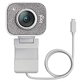 Logitech StreamCam - Livestream-Webcam für Youtube und Twitch, Full HD 1080p, 60 FPS, USB-C Anschluss, Gesichtserkennung durch Künstliche Intelligenz, Autofokus, vertikales Video - Hellg