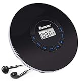 NAVISKAUTO CD Player Tragbar 2000mAh Akku.Discman CD-Walkman LED Hintergrundbeleuchtung mit Kopfhörer Skip Schutz CD/MP3/WMA/CD-R/ CD-RW