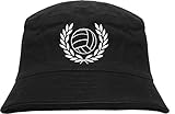 HB_Druck Lorbeerkranz + Fussball Fischerhut - Bucket Hat L/XL Schw