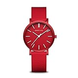 BERING Unisex Analog Quarz True Aurora Collection Armbanduhr mit Silikon Armband und Saphirglas 16934-599