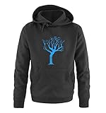 Just Style It - Weirwood Tree - Game of Thrones - Herren Hoodie - Schwarz/Blau Gr. 3XL