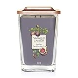 Yankee Candle Elevation Kollektion, große quadratische Duftkerze mit 2 Dochten und Plattformdeckel, Fig & C