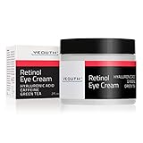 Retinol Augencreme 2,5% von YEOUTH verstärkt mit Retinol, Hyaluronsäure, Koffein, Grüner Tee, Anti-Falten, Anti-Aging, straffe Haut, gleichmäßiger Hautton, feuchtigkeitsspendend und hydratisierend.1