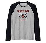 I Don't Bite But I Can Black Widow Spider Sarcastic Sassy Rag