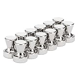 12 Stück Sehr Starke Magnetische Push Pins Neodym Magnet - Kegelmagnet mit Neodym Magnet - Magnetische Karten-Pins - Perfekt für Büro, Karten, Whiteboards, Kühlschränke & Magnettafeln 16 x 20 mm (B)