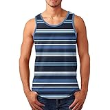 KGLHTYU Herren Sommer Sport Tank Top Rundhals Ärmellos Unterhemd Herren Tank Top Slim Fit Sleeveless Muskelshirt Sommer Trägershirt Weste T Shirts Muskel Shirts 3D Drucken Kurzarm L