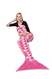 Kanguru la coperta con le maniche Kanguru Sirena Pink Meerjungfrau Decke, Polyester, L: 200