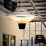 ZWH Heizstrahler Terrasse für Den Außenbereich,Deckenmontage Heizstrahler Baby,Terassenheizstrahler mit Zugschalter für Innen-außen-deckenmontag