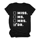 Damenmode O-Neck Letter Print Kurzarm T-Shirt Top Bluse Hemden 117 - Black XX-Larg